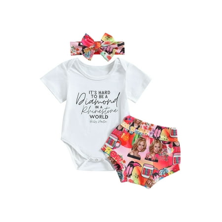 Newborn Baby Girls Summer Clothes Sets Print Short Sleeve O-neck Bodysuits Shorts Headwear Casual Outfits
Newborn Baby Girls Summer Clothes Sets Print Short Sleeve O-neck Bodysuits Shorts Headwear Casual Outfits