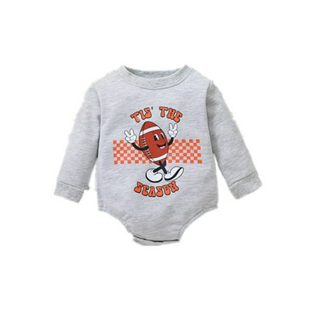 Seyurigaoka Baby Boys Girls Football Season Romper Tops Casual Long Sleeve Round Neck Cartoon Letter Print Bodysuit for 0-24M Toddler Kids
Seyurigaoka Baby Boys Girls Football Season Romper Tops Casual Long Sleeve Round Neck Cartoon Letter Print Bodysuit for 0-24M Toddler Kids