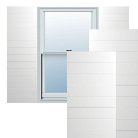 Ekena Millwork 15 W x 77 H True Fit PVC Horizontal Slat Modern Style Fixed Mount Shutters Unfinished (Per Pair - Hardware Not Included)
Ekena Millwork 15 W x 77 H True Fit PVC Horizontal Slat Modern Style Fixed Mount Shutters Unfinished (Per Pair - Hardware Not Included)