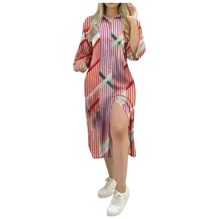mveomtd Ladies Dress Sleeve Dress Printed Fashion Women‘’s Casual Long V-Neck Women s Dress Maternity Dress for Women Red
mveomtd Ladies Dress Sleeve Dress Printed Fashion Women‘’s Casual Long V-Neck Women s Dress Maternity Dress for Women Red