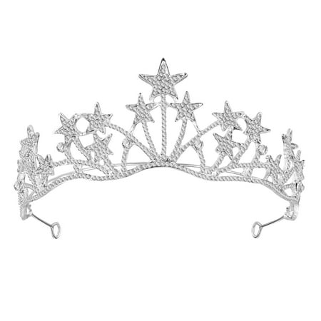 Lurrose Women Crown Star Shaped Rhinestone Hair Bridal Wedding Headdress Hair Band for Bride Bridesmaid
Lurrose Women Crown Star Shaped Rhinestone Hair Bridal Wedding Headdress Hair Band for Bride Bridesmaid