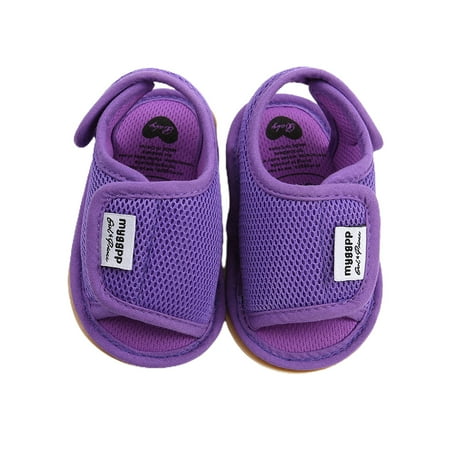 Baby Walking Shoes Non Slip Soft Sole Open Toe Breathable Sandals for Summer