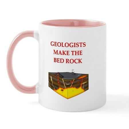 CafePress - I Love Geology Mug - 11 oz Ceramic Mug - Novelty Coffee Tea Cup