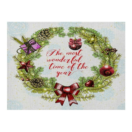 Xubond Kitchen Essentials Table Mat Christmas Hotel Tableware Printed Placemats Christmas Placemats Set Of 6
Xubond Kitchen Essentials Table Mat Christmas Hotel Tableware Printed Placemats Christmas Placemats Set Of 6