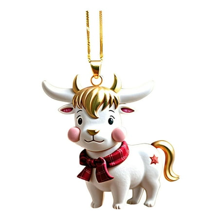 ZHENYANGli Christmas Car Decorations Classic Christmas Cow Santa Cute Cow Christmas Tree Decorations Christmas Decorations Christmas Pendant
ZHENYANGli Christmas Car Decorations Classic Christmas Cow Santa Cute Cow Christmas Tree Decorations Christmas Decorations Christmas Pendant