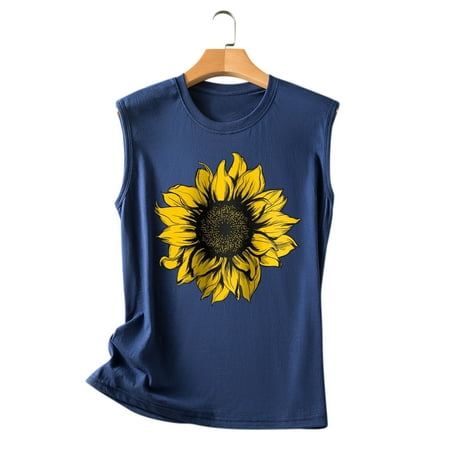 LBECLEY Layering Top Women Casual Sunflower Printing Sleeveless Top Shirt O Neck Vest Tank Shirt Fashion Blouse Top Bra Halter Top Navy Xxl
LBECLEY Layering Top Women Casual Sunflower Printing Sleeveless Top Shirt O Neck Vest Tank Shirt Fashion Blouse Top Bra Halter Top Navy Xxl