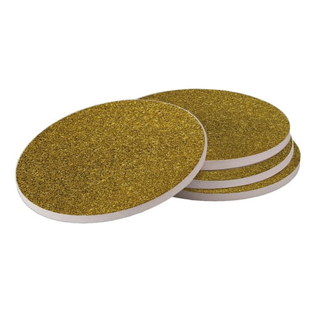 KuzmarK Gold Glitter Coasters for Drinks Absorbent Ceramic Stone Round Cork Backing
KuzmarK Gold Glitter Coasters for Drinks Absorbent Ceramic Stone Round Cork Backing