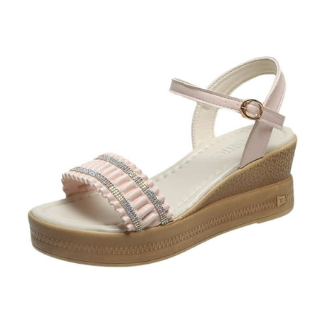 Fashion Womens Breathable Lace Up Shoes Thick Soled Wedges Casual Sandals PU Pink sandals for Women
Fashion Womens Breathable Lace Up Shoes Thick Soled Wedges Casual Sandals PU Pink sandals for Women