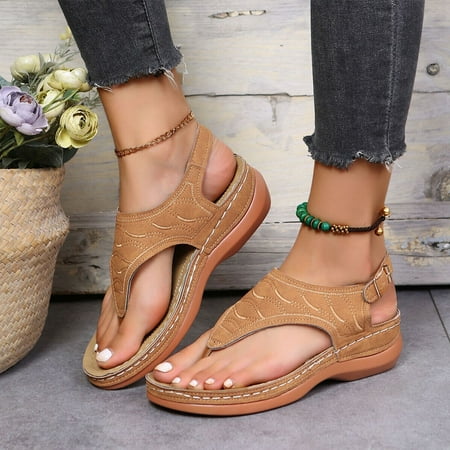 Women Casual Low-Wedge Orthopedic Sandals Ladies Anti-Slip Flat Shoes Flip Flops
Women Casual Low-Wedge Orthopedic Sandals Ladies Anti-Slip Flat Shoes Flip Flops