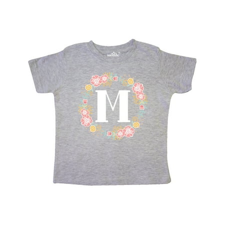 Inktastic Monogram Letter M Rose Floral Wreath Gift Gift Toddler Toddler Girl T-Shirt 
Inktastic Monogram Letter M Rose Floral Wreath Gift Gift Toddler Toddler Girl T-Shirt