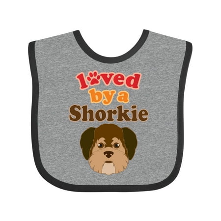 Inktastic Shorkie Dog Shih Tzu Yorkie Gift Baby Boy or Baby Girl Bib