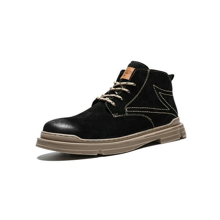 Woobling Mens Slip Resistant Ankle Boot Lace Up Driving Nonslip Mid Top Low Calf Boots Black 8
Woobling Mens Slip Resistant Ankle Boot Lace Up Driving Nonslip Mid Top Low Calf Boots Black 8