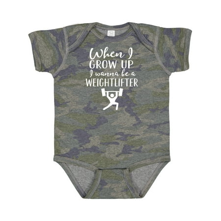 Inktastic Weightlifting Sports Kids Weightlifter Gift Baby Boy Bodysuit