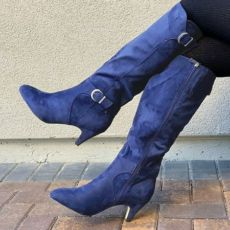 ERTUTUYI Women s Boots Cowboy Boots For Women Boots Womens Cowboy Boots Solid Color Vintage Buckle Boots For Women Shoes Blue 40
ERTUTUYI Women s Boots Cowboy Boots For Women Boots Womens Cowboy Boots Solid Color Vintage Buckle Boots For Women Shoes Blue 40