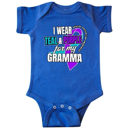 Inktastic Suicide Prevention I Wear Teal and Purple for My Gramma Gift Baby Boy or Baby Girl Bodysuit
Inktastic Suicide Prevention I Wear Teal and Purple for My Gramma Gift Baby Boy or Baby Girl Bodysuit