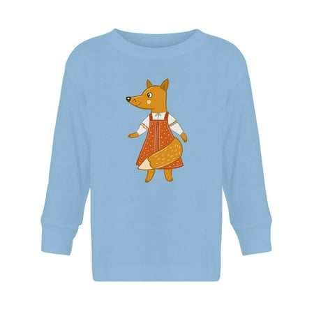 Fox Wearing A Dress Long Sleeve Toddler -Image by Shutterstock 4 Toddler