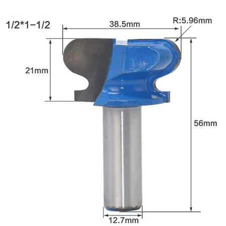1/2 1/4 Shank Finger Pull Drawer Pull Stool Molding Router Cutter Bit 1PCS