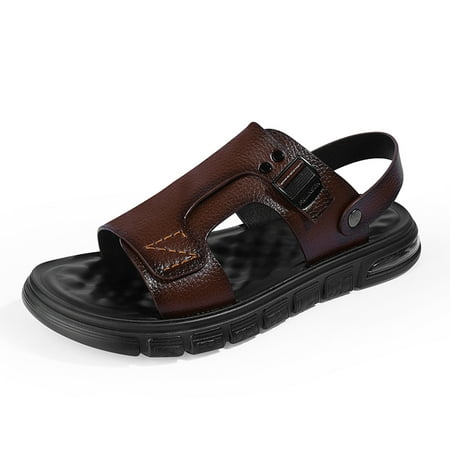 Lopsie STREAMNATURE Men s Leather Sandals Hiking Outdoor Water Beach Sports Mens Sandals for Summer with Open Toe Adjustable Straps
Lopsie STREAMNATURE Men s Leather Sandals Hiking Outdoor Water Beach Sports Mens Sandals for Summer with Open Toe Adjustable Straps