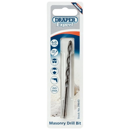 Draper 39643 Expert 6 x 100mm Masonry Drill Bit