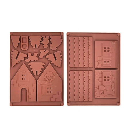 ABIDE... 2Pcs/Set Silicone Mold Christmas Chocolate Mould Gingerbread House Biscuit Mold
ABIDE... 2Pcs/Set Silicone Mold Christmas Chocolate Mould Gingerbread House Biscuit Mold