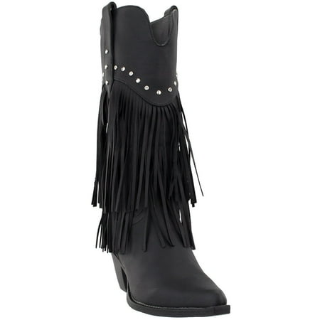 Roper Womens Oakley Studded Pointed Toe Dress Boots Mid Calf Low Heel 1-2
Roper Womens Oakley Studded Pointed Toe Dress Boots Mid Calf Low Heel 1-2