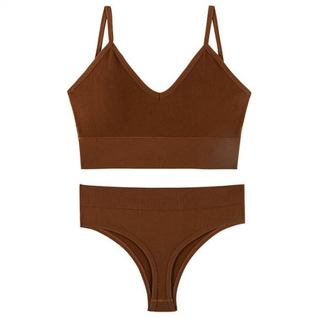 Jieowen Women Underwear Set Open Back Bra Sports Bras Sexy Thong Wirefree Bralette Crop Top Seamless Lingerie Set Low Waist G-String
Jieowen Women Underwear Set Open Back Bra Sports Bras Sexy Thong Wirefree Bralette Crop Top Seamless Lingerie Set Low Waist G-String