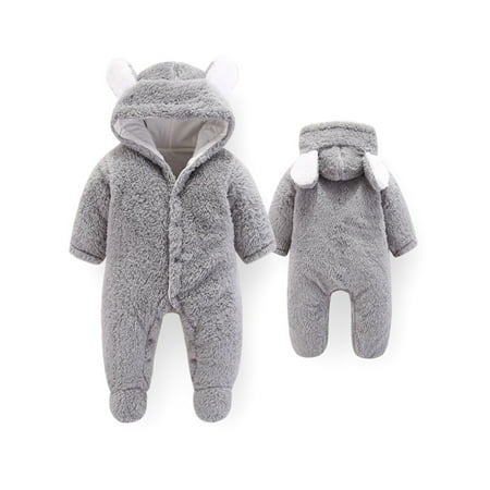Glookwis Newborn Baby Winter Long Sleeve Overall Thermal Fleece Bodysuit Cute Plain Jumpsuit Solid Color Buttons Rompers
Glookwis Newborn Baby Winter Long Sleeve Overall Thermal Fleece Bodysuit Cute Plain Jumpsuit Solid Color Buttons Rompers