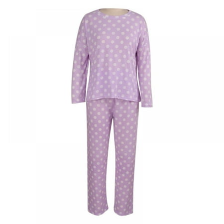 Women s Pajamas Set Long Sleeve Round Neckline Casual Top & Pants Loungewear 2-piece Set
Women s Pajamas Set Long Sleeve Round Neckline Casual Top & Pants Loungewear 2-piece Set