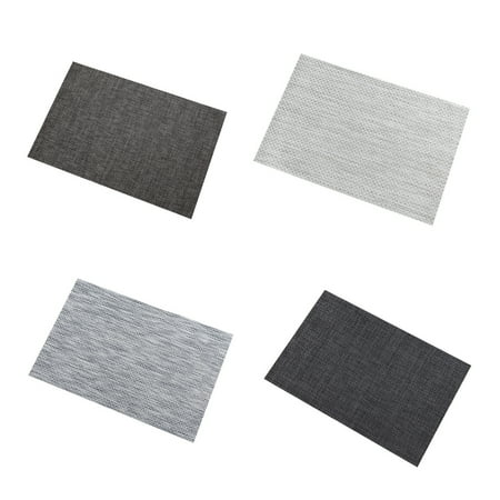 Placemats Set of 4 Heat Resistant Non-Slip PVC Woven Mat for Dining Table Washable Modern Home Decoration
Placemats Set of 4 Heat Resistant Non-Slip PVC Woven Mat for Dining Table Washable Modern Home Decoration
