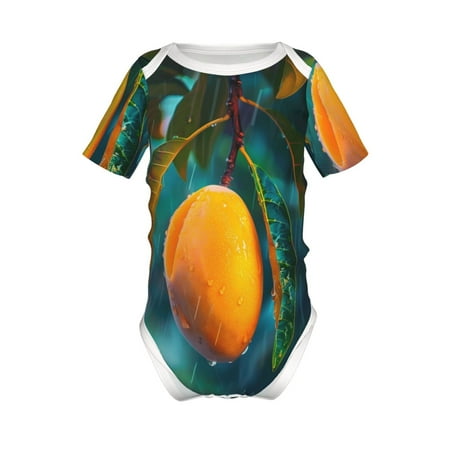 Junzan Mango In The Rain Print Short-Sleeve Baby Climbing Clothes Bodysuits for Infant One-Piece for Baby Boys & Girls Baby Clothes Baby Romper with Snap Closure-3 Months
Junzan Mango In The Rain Print Short-Sleeve Baby Climbing Clothes Bodysuits for Infant One-Piece for Baby Boys & Girls Baby Clothes Baby Romper with Snap Closure-3 Months
