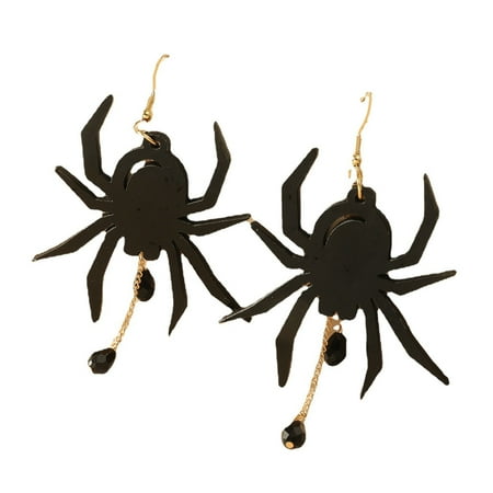 NUZYZ 1 Pair Earrings Women Punk Style Long Lightweight Spider-shaped Pendant Hook Earrings
NUZYZ 1 Pair Earrings Women Punk Style Long Lightweight Spider-shaped Pendant Hook Earrings