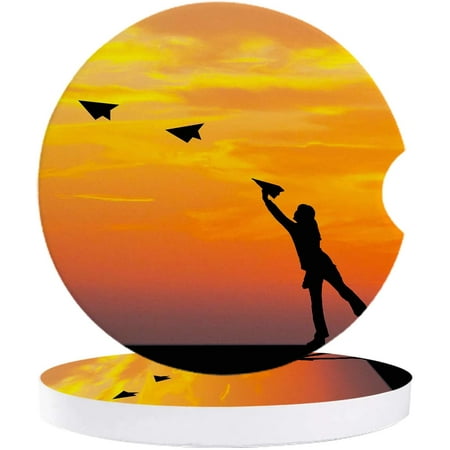 FMSHPON Girl and Paper Airplane in The Sunset Set of 6 Car Coaster for Drinks Absorbent Ceramic Stone Coasters Cup Mat with Cork Base for Home Kitchen Room Coffee Table Bar Decor
FMSHPON Girl and Paper Airplane in The Sunset Set of 6 Car Coaster for Drinks Absorbent Ceramic Stone Coasters Cup Mat with Cork Base for Home Kitchen Room Coffee Table Bar Decor