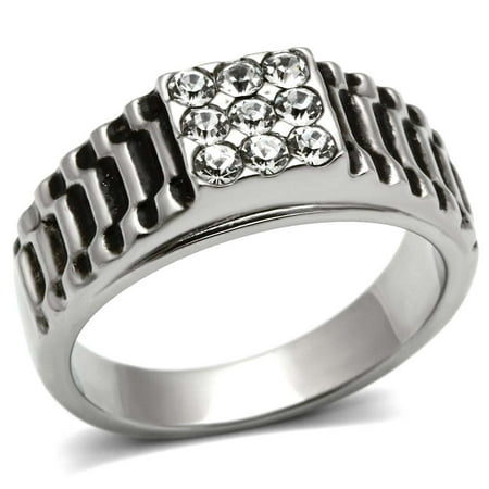Beautops TK368 - High polished (no plating) Stainless Steel Ring with Top Grade Crystal in Clear - 12
Beautops TK368 - High polished (no plating) Stainless Steel Ring with Top Grade Crystal in Clear - 12