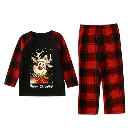 USSUMA Parent-Child Pjs Outfit for Christmas Holiday Xmas Party Lightweight Long Sleeve Crew Neck Matching Sets Soft Printed Plaid Women Men Xmas Matching Pajamas
USSUMA Parent-Child Pjs Outfit for Christmas Holiday Xmas Party Lightweight Long Sleeve Crew Neck Matching Sets Soft Printed Plaid Women Men Xmas Matching Pajamas