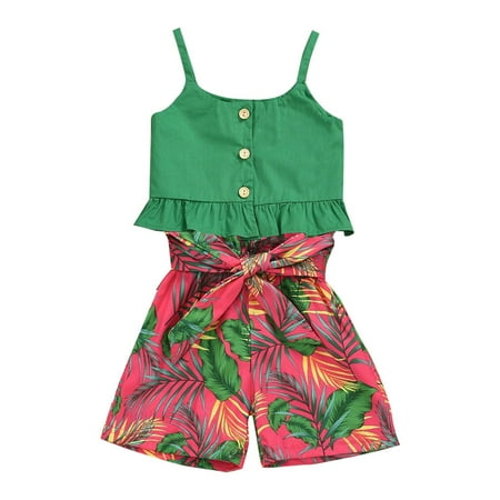 TAIAOJING Baby Girl Summer Cute Clothes Outfits Toddler Girls Green Suspender Top Red Tree Print Shorts Suit In Little Child Beach Children s Suit 6-12 Months
TAIAOJING Baby Girl Summer Cute Clothes Outfits Toddler Girls Green Suspender Top Red Tree Print Shorts Suit In Little Child Beach Children s Suit 6-12 Months