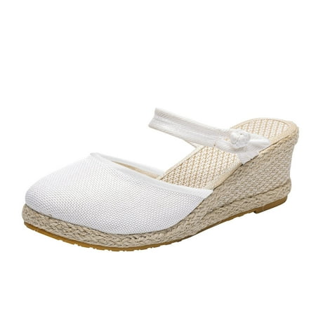 Fashion Women Solid Color Summer Weave Comfortable Wedges Shoes Beach Round Toe Breathable Sandals Wide Wedge Sandals for Women T Strap Sandals for Women Jewelry Sandals Women Size 38 Soft Cushion
Fashion Women Solid Color Summer Weave Comfortable Wedges Shoes Beach Round Toe Breathable Sandals Wide Wedge Sandals for Women T Strap Sandals for Women Jewelry Sandals Women Size 38 Soft Cushion