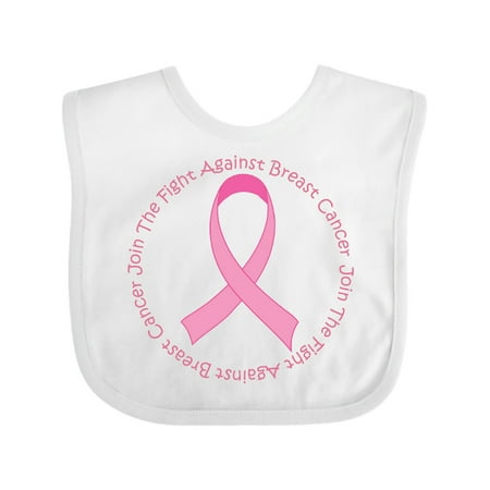 Inktastic Fight Against Breast Cancer Gift Baby Girl Bib