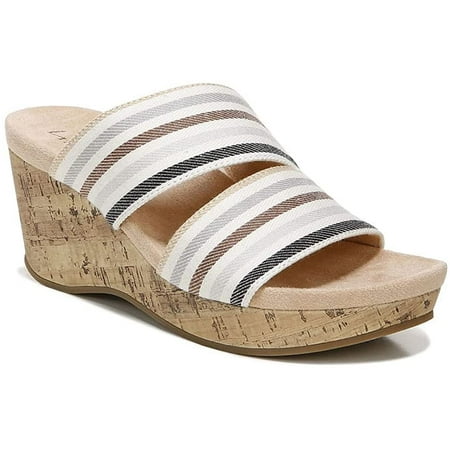 LifeStride Divine Womens Slip On 10 C/D US Grey-Multi-Stripe