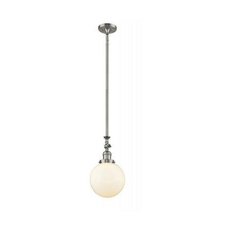Brushed Satin Nickel Tone Mini Pendants 8 Wide Matte White Cased Glass Steel/Cast Brass Medium Base 1 Light Fixture
Brushed Satin Nickel Tone Mini Pendants 8 Wide Matte White Cased Glass Steel/Cast Brass Medium Base 1 Light Fixture