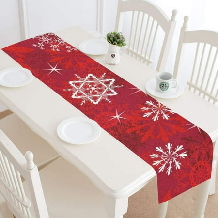 MKHERT Snowflakes Table Runner for Office Kitchen Dining Wedding Party Home Decor 16x72 inch
MKHERT Snowflakes Table Runner for Office Kitchen Dining Wedding Party Home Decor 16x72 inch