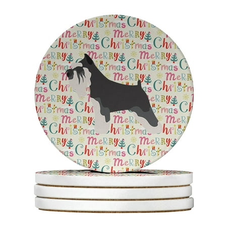Miniature Schnauzer Merry Christmas Large Sandstone Coasters Pack of 4 4 in x 4 in
Miniature Schnauzer Merry Christmas Large Sandstone Coasters Pack of 4 4 in x 4 in