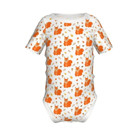 Lukts Cartoon Squirrel Print Baby Short Sleeve Romper Onesie for Newborn Baby Boys and Girls-3 Months
Lukts Cartoon Squirrel Print Baby Short Sleeve Romper Onesie for Newborn Baby Boys and Girls-3 Months