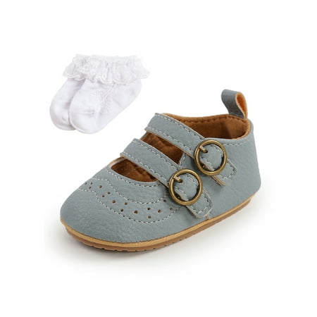 SIMANLAN Infant Princess Dress Shoe First Walkers Crib Shoes Comfort Flats Newborn Retro Toddler Prewalker Blue with Sock 4C
SIMANLAN Infant Princess Dress Shoe First Walkers Crib Shoes Comfort Flats Newborn Retro Toddler Prewalker Blue with Sock 4C
