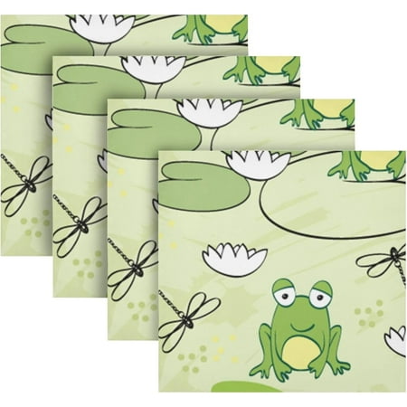 BESTKITTY Frogs and Dragonflies Cloth Napkins Set of 4 Washable Polyester Dinner Napkins 20 x 20 in Soft Reusable Table Linen Napkins for Home Xmas Holiday Party Wedding
BESTKITTY Frogs and Dragonflies Cloth Napkins Set of 4 Washable Polyester Dinner Napkins 20 x 20 in Soft Reusable Table Linen Napkins for Home Xmas Holiday Party Wedding
