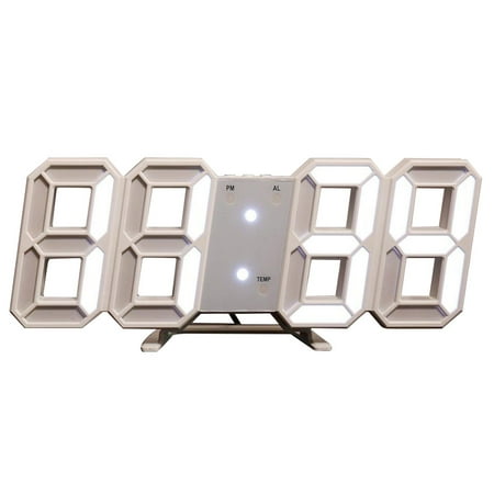 Aousin 3D LED Digital Wall Clocks Date Time Celsius Nightlight Home Decor (White)
Aousin 3D LED Digital Wall Clocks Date Time Celsius Nightlight Home Decor (White)