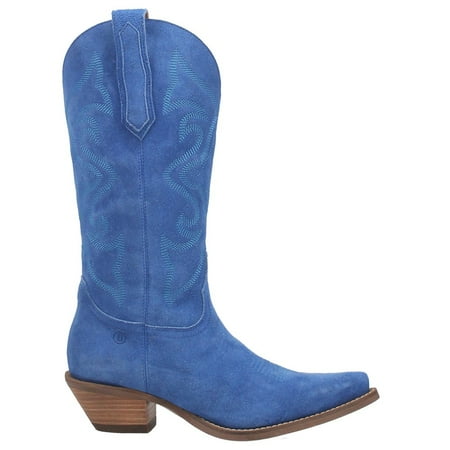 Dingo Womens Out West Tall Snip Toe Boots Mid Calf Low Heel 1-2