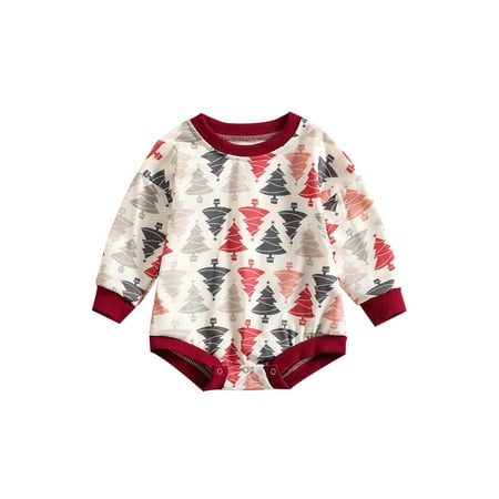Bagilaanoe Newborn Baby Girl Boy Christmas Romper Sweatshirt Long Sleeve Bodysuit Tree / Elk Print Pullover 3M 6M 12M 18M 24M Infant Casual Tee Tops
Bagilaanoe Newborn Baby Girl Boy Christmas Romper Sweatshirt Long Sleeve Bodysuit Tree / Elk Print Pullover 3M 6M 12M 18M 24M Infant Casual Tee Tops