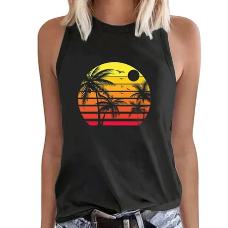 Women Casual Coconut Tree Printing Short Sleeves Crew Neck Loose TShirt Blouse Tops Fitted Cardigan Women Pajamas Women
Women Casual Coconut Tree Printing Short Sleeves Crew Neck Loose TShirt Blouse Tops Fitted Cardigan Women Pajamas Women