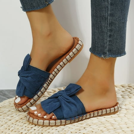 Cathalem Tall Slippers for Women Fashion Women Beach Slip On Casual Open Toe Non Slip Flat Bow Tie Womens Slipper Boot Socks Blue 6.5
Cathalem Tall Slippers for Women Fashion Women Beach Slip On Casual Open Toe Non Slip Flat Bow Tie Womens Slipper Boot Socks Blue 6.5