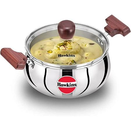 Hawkins Tri-Ply Stainless Steel Cook n Serve Handi with Glass Lid 2 Liter (SSH20G)
Hawkins Tri-Ply Stainless Steel Cook n Serve Handi with Glass Lid 2 Liter (SSH20G)